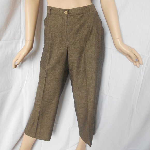 DOLCE GABBANA Golden Green Pant Suit Sz 32/46 CHIC - Picture 2 of 8